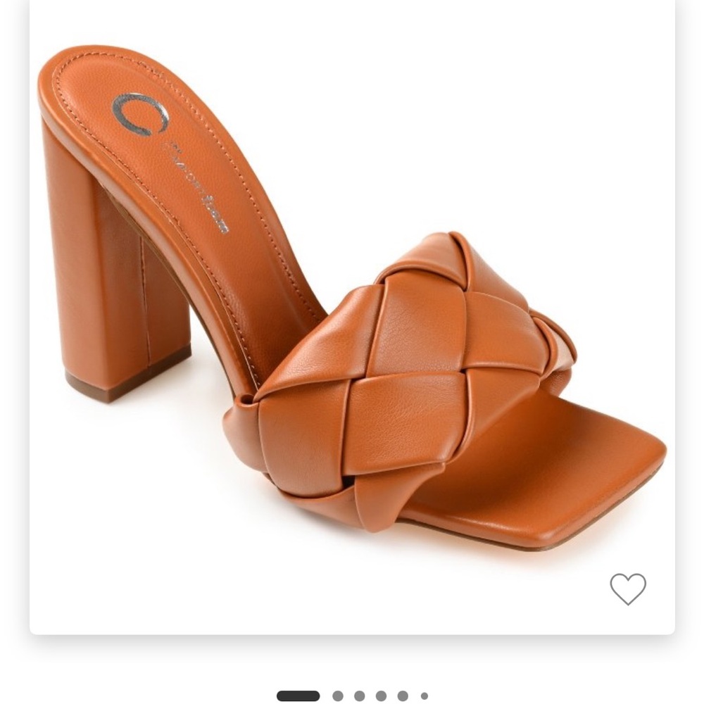 Open Square Toe Block Heels